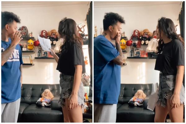 Reza Arap dan istri buat parodi artis serial Layangan Putus.