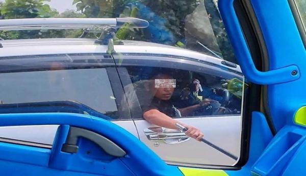 Aksi Koboi Di Tol Cipali, Sopir Avanza Yang Todongkan Pistol Ditangkap