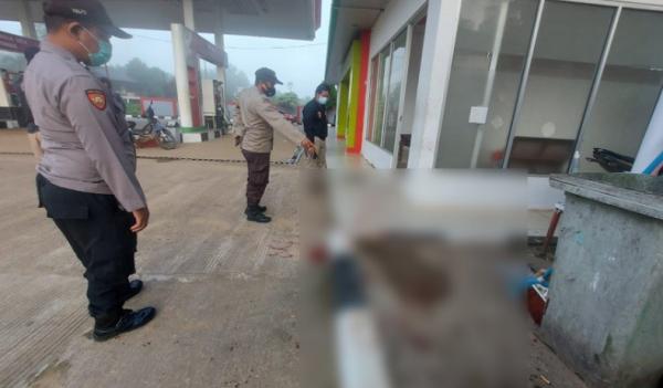 Olah TKP perampokan SPBU di Tayan Hulu, Sanggau, Kalimantan Barat. (Foto: Polres Sanggau)