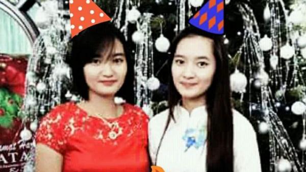 Briptu Christy bersama saudara kembarnya yang diketahui bernama Chrisye Wulandari Sugiarto.(Foto:.Ist)