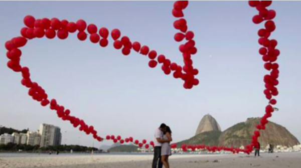 Perayaan hari Valentine paling heboh di dunia. (Foto: Istimewa)