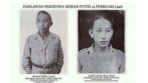 Pahlawan peristiwa Merah Putih 14 Februari 1946 di Manado. (Foto: Istimewa)