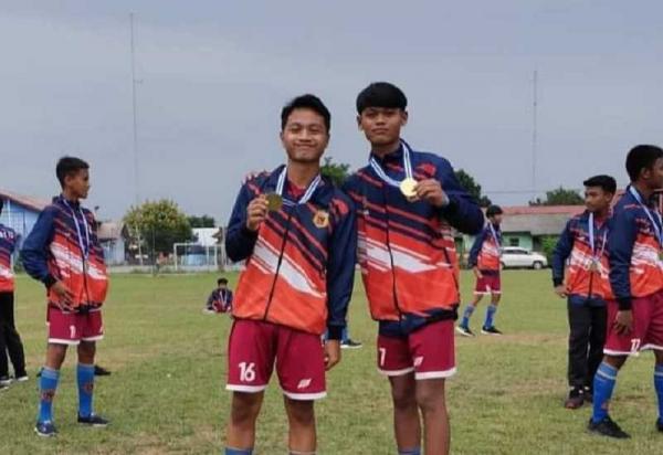 Ngatemen pemain timnas U 15 asal Way Kanan. (Foto: MPI)