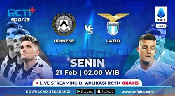 Link Live Streaming Udinese Vs Lazio di RCTI Ciro Immobile Siap