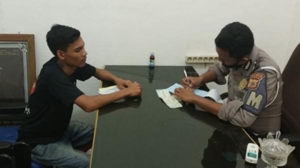 Ramli, sopir truk yang ditilang oleh Satlantas Polres Aceh Tamiang (Antara)