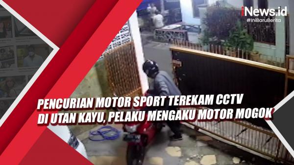 Video Pencurian Motor Sport Terekam CCTV di Utan Kayu, Pelaku Mengaku Motor Mogok