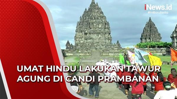 Ratusan Umat Hindu Jateng dan DIY Lakukan Tawur Agung di Candi Prambanan