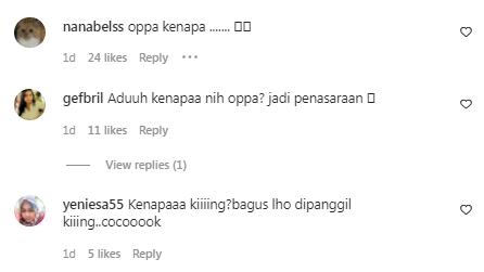 Reaksi warganet atas unggahan Nassar. (Foto: tangkapan layar/Instagram kingnassar88)