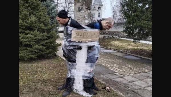 penjarah Penjarah di Ukraina ditangkap. (Foto: dia images via Getty Images)