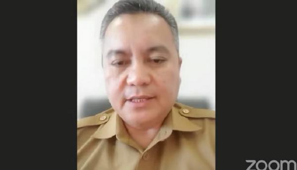 Andi Bataralifu Direktur Fasilitasi Kepala Daerah dan DPRD Kementerian Dalam Negeri, Andi Bataralifu dalam dialog secara virtual. (Foto ist).