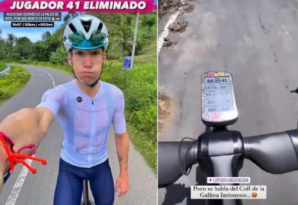 Aleix Espargaro Aleix Espargaro bersepeda mengitari Lombok. (Foto: Instagram/@aleixespargaro)