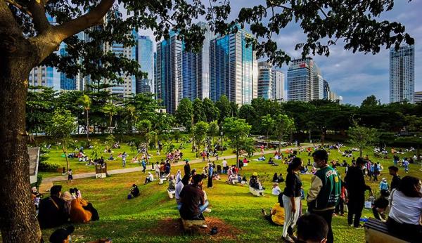 Ngabuburit di Hutam Kota GBK. (foto: dok MPI)