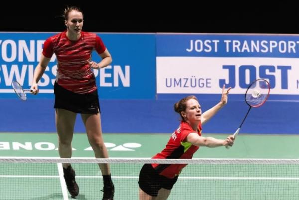 Linda Efler dan Isabel Lohau Pebulu tangkis ganda putri Jerman, Linda Efler dan Isabel Lohau. (Foto: Instagram/@federbell @svenbadmintonfotos)