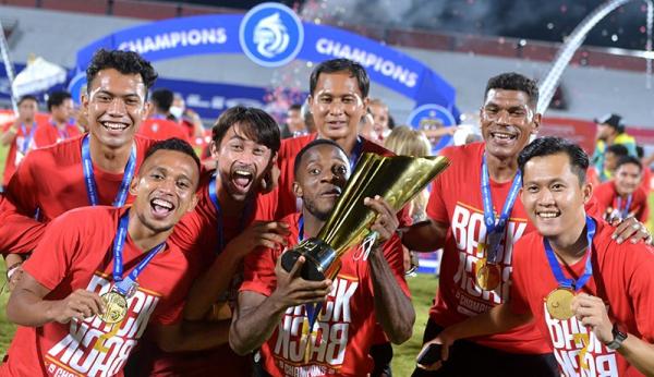 01 Ant Bali United 3 Bali United FC sebagai juara BRI Liga 1 musim 2021/2022. (Foto: dok BRI)