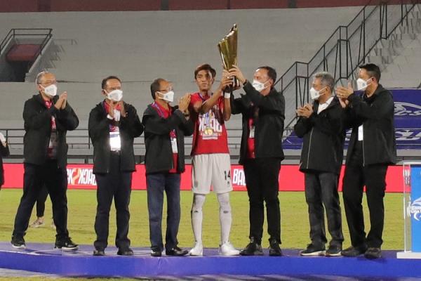 Bali United FC sebagai juara BRI Liga 1 musim 2021/2022. (Foto: dok BRI)