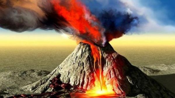 Ilustrasi letusan gunung berapi. (Foto: Istimewa)