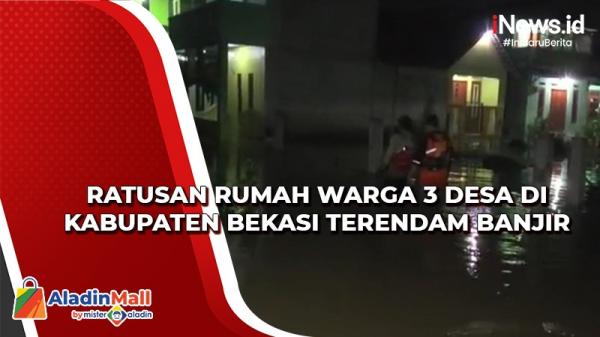 Video Ratusan Rumah Warga 3 Desa Di Kabupaten Bekasi Terendam Banjir