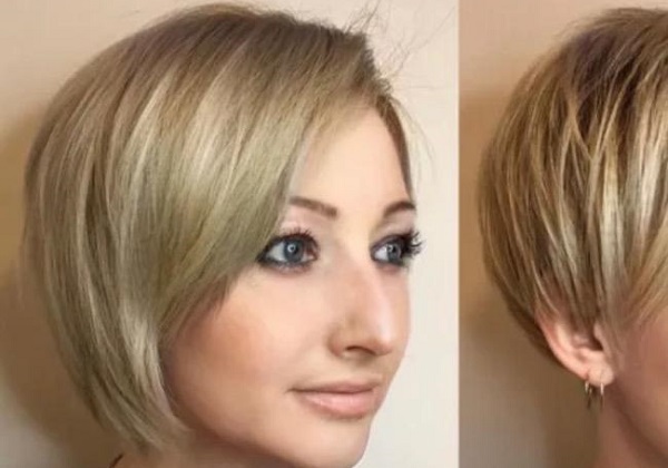 Elongated layered pixie, nama gaya rambut pendek untuk wanita. (Foto: Pinterest)