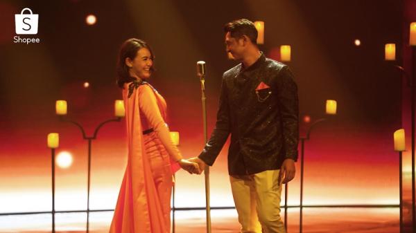 Al dan Andin melantunkan nada indah dari lagu `Ada Untukmu` bagi para penggemar. (Foto: dok Shopee)
