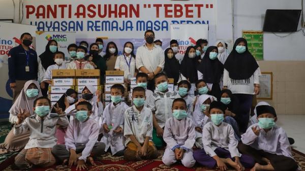 panti asuhan tebet MNC Peduli dan PT Kino Indonesia juga menyambangi Panti Asuhan Tebet untuk menyalurkan secara langsung bantuan Ramadan. (Foto: MNC Peduli)