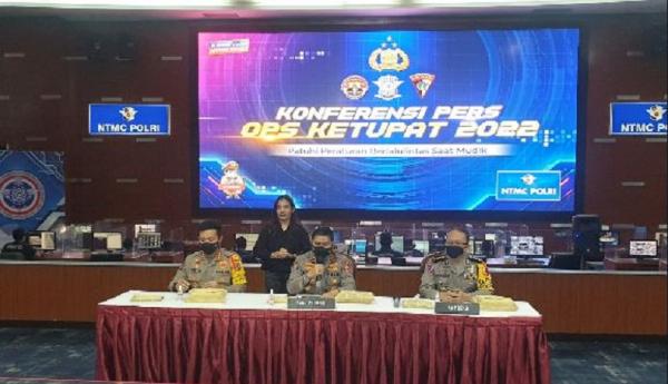 Karo Penmas Divisi Humas Polri Brigjen Ahmad Ramadhan dalam jumpa pers di Gedung NTMC Korlantas Polri. (Foto MNC Portal).