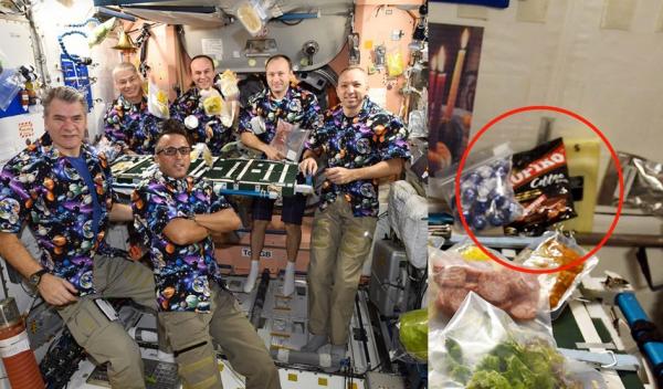 Astronot makan dan minum di ruang ankas. (Foto: istimewa)