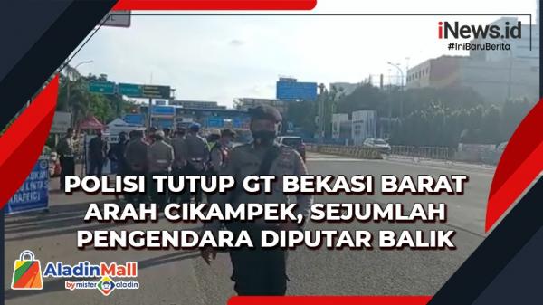 Polisi Tutup GT Bekasi Barat Arah Cikampek, Sejumlah Pengendara Diputar Balik