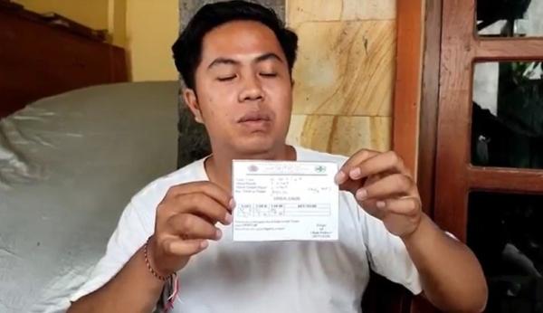 Kadek Edi Darmawan nyaris menjadi korban anjing rabies. (Foto: iNews/Pande Wismaya)