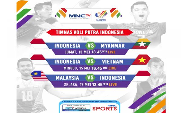 Saksikan Perjuangan Tim Voli Putra Dan Putri Indonesia Di Sea Games 2021 Live Mnctv 0434