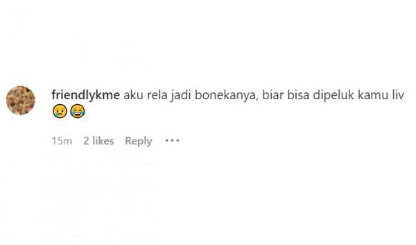 Komentar lucu netizen pada postingan Livy Renata. (Foto: Instagram/tangkapan layar)