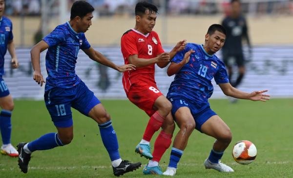 Timnas Indonesia U-23 kandas 0-1 dari Thailand via babak tambahan di semifinal SEA Games 2021, Kamis (19/5/2022). (Foto:  ANTARA FOTO/Aditya Pradana Putra/tom.)