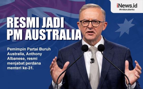 Infografis Anthony Albanese Resmi Jabat PM Australia