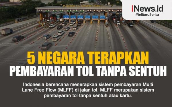 Infografis 5 Negara Terapkan Pembayaran Tol Tanpa Kartu