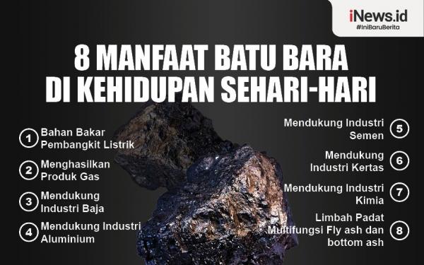 Infografis Manfaat Batu Bara Di Kehidupan Sehari Hari