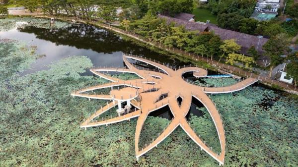 SITU BAGENDIT2 Spot cantik di Situ Bagendit untuk swafoto. (FOTO: Kementerian PUPR)