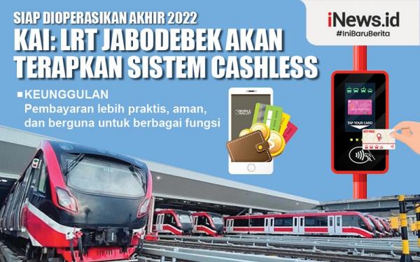Infografis LRT Jabodebek Akan Terapkan Sistem Cashless