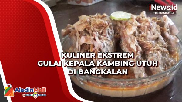 Kuliner Ekstrem Gulai Kepala Kambing Utuh di Bangkalan