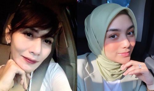 Penampilan Citra Kirana versus Wenny Ariani yang pertama saat pose topang dagu. (Foto: IG)