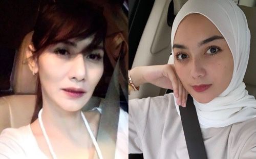 Penampilan Citra Kirana versus Wenny Ariani yang pertama saat selfie di mobil. (Foto: IG)