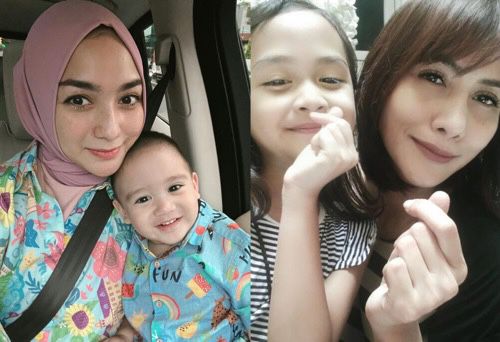 Penampilan Citra Kirana versus Wenny Ariani kompak dengan anak. (Foto: IG)
