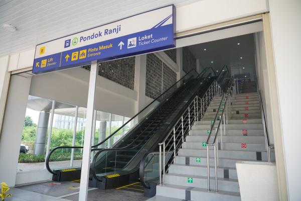 Stasiun Pondok Ranji, Tanggerang Selatan kini memiliki wajah baru. (Foto : Ist)