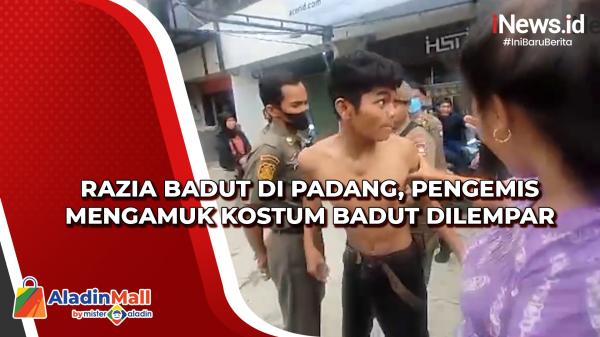 Razia Badut di Padang, Pengemis Mengamuk Kostum Badut Dilempar