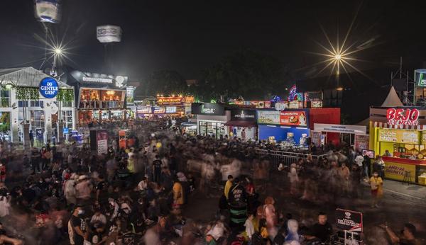 Jakarta Fair Tahun 2022 di JIEXPO Kemayoran, Jakarta Pusat. (Foto Antara).