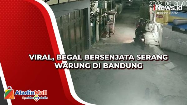 Viral, Begal Bersenjata Serang Warung di Bandung