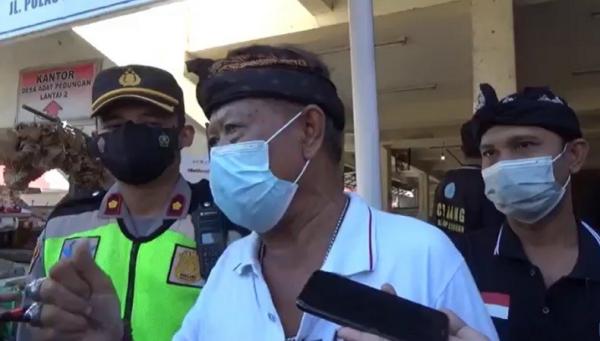 Bendesa Adat Pedungan Wayan Rinda. (Foto: iNews/Indira Arri)