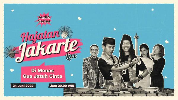 Banner: Live Audio Series Hajatan Jakarte (Source: Roov.id)