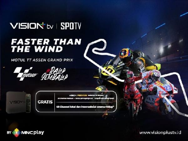 Nonton Siaran Langsung MotoGP Belanda Melalui Channel SPOTV, di Vision+ TV