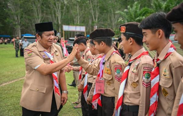 Wali Kota Irsan Efendi Buka Jambore Cabang Padang Sidempuan 2022