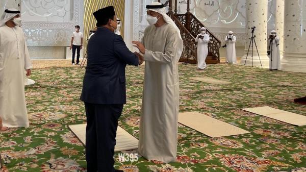 Menhan Prabowo bersama Presiden UEA MBZ (dok. Kemhan)