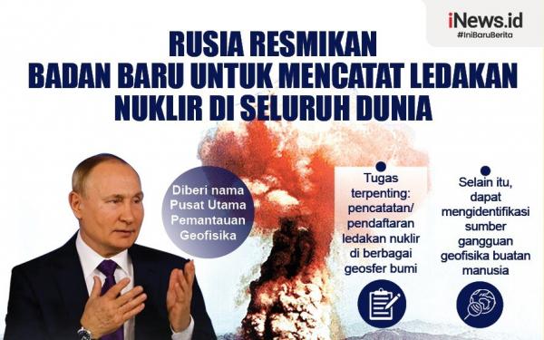 Infografis Rusia Punya Badan Baru Untuk Catat Ledakan Nuklir Di Seluruh